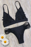 Lazy Daisy Black Bikini Set