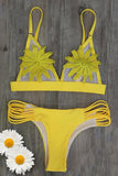 Lazy Daisy Yellow Bikini Set