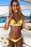 Lazy Daisy Yellow Bikini Set