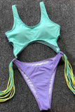 Stacey Aqua Violet Monokini